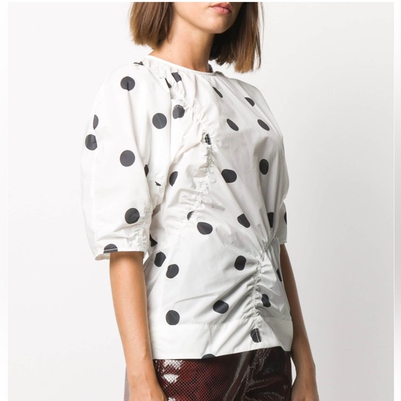 NWT GANNI Polka Dot Top - Picture 3 of 10
